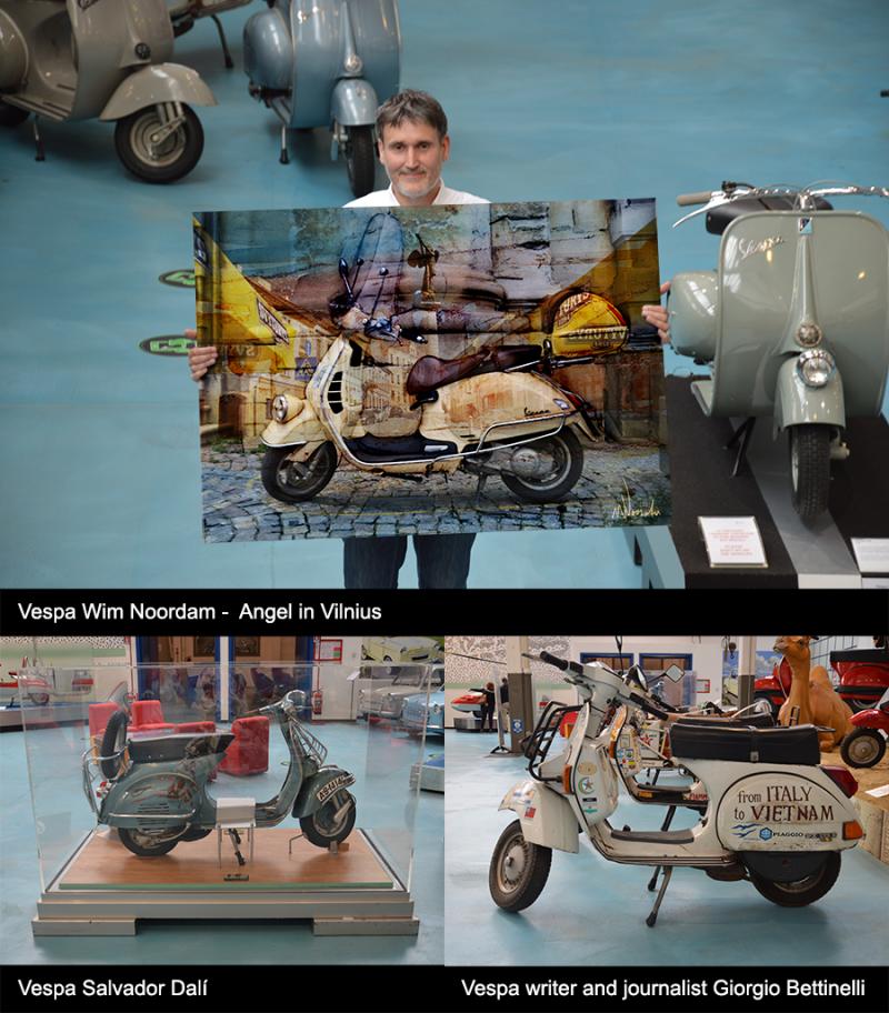 Artworks brought to the Piaggio Museum